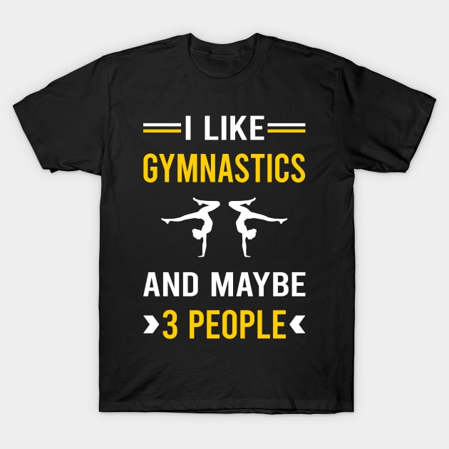 3 People Gymnastics Gymnast T-Shirt by Bourguignon Aror